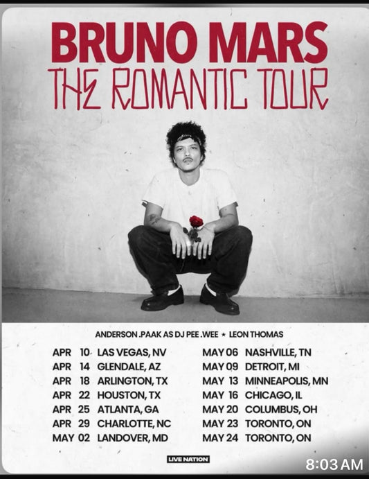 Bruno Mars: VIP Access, Concert and Afterparty